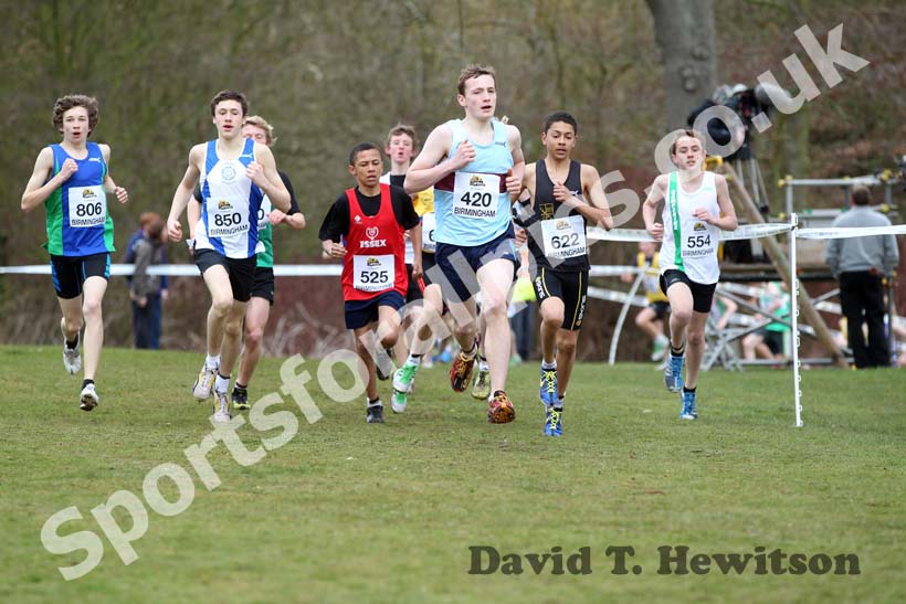 S. Henning (Buckinghamshire) in the Under-13 Boys race, McCain Inter Counties Cross Country, Cofton Park, Birmingham.